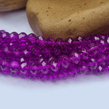 1 LINE/STRING PACK' 8 MM  Ronelle TYRE Shape CRYSTAL GLASS BEADS full length 60~64 Beads