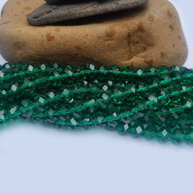 1 LINE/STRING PACK' 6 MM AB Ronelle TYRE Shape CRYSTAL GLASS BEADS full length 80~84 Beads