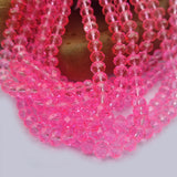 1 LINE/STRING PACK' 8 MM AB Ronelle TYRE Shape CRYSTAL GLASS BEADS full length 60~64 Beads