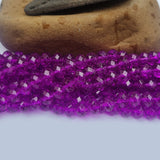 1 LINE/STRING PACK' 6 MM AB Ronelle TYRE Shape CRYSTAL GLASS BEADS full length 80~84 Beads