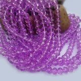 1 LINE/STRING PACK' 8 MM AB Ronelle TYRE Shape CRYSTAL GLASS BEADS full length 60~64 Beads