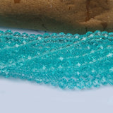 1 LINE/STRING PACK' 6 MM AB Ronelle TYRE Shape CRYSTAL GLASS BEADS full length 80~84 Beads