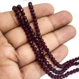 3 Strands line Crystal Faceted Rondelle Beads 4mm,Glass Beads For Jewelry Making one strands has about 140~144 Beads