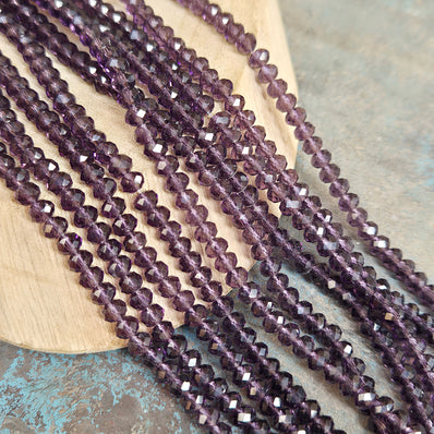 4x3mm Crystal Rondelle Beads, Crystal Glass Beads For Jewelry making Length of strand: 41 cm ( 16 inches ) About 135~140 Beads