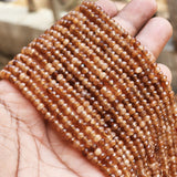 PER LINE/STRANDS NATURAL BEADS 4 MM, HOLE: 1MM' ABOUT 110-115 PIECES, 15 INCHES