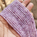 LAVENDER SPECIAL COLOR' PER LINE/STRANDS NATURAL BEADS 4 MM, HOLE: 1MM' ABOUT 110-115 PIECES, 15 INCHES