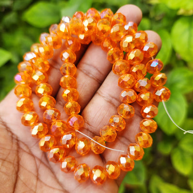 10x8mm Crystal Rondelle Beads, Crystal Glass Beads For Jewelry making Length of strand: 41 cm ( 16 inches ) About 70~72 Beads