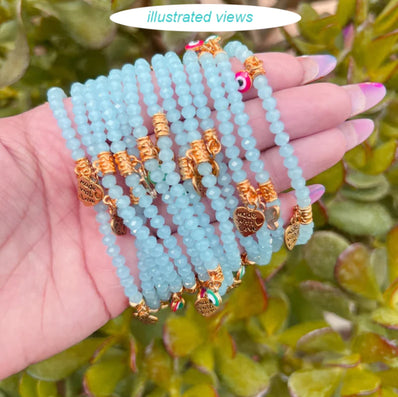 PER LINE 6MM FACETED OPAQUE RONDELLE SHAPED CRYSTAL BEADS, Strand Length -( Approximately 96~98 Beads)