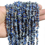 Natural Lapis Lazuli Chip Beads 5-10mm | 30 Inch Strand | 260-270 Beads Per Line | Genuine Blue Gemstone Chips for Jewelry Making