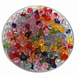 50 Grams Pkg. 4mm size, Acrylic Plastic Bi cone beads for crafts and jewelry making