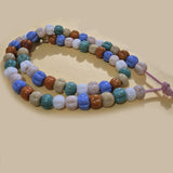 10mm Handmade Glass Beads Strand – Large Hole 3mm Round Beads – Multicolor Smooth pumpkin Beads for Jewelry Making – Approx 60 Beads Per String