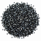 100grams, Sale Lot Factory Overstock Black Luster Delica Cut Beads 2mm – 100 Grams Pack | Premium Glass Cylinder Beads for Jewelry Making, Embroidery & Bead Weaving