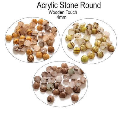 1500 Pcs Pkg. 3 wooden shade, each color 500 pcs total 1500pcs pkg. Acrylic Rhinestones