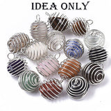 10pcs wire cage beads