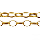 70-75 CM SOLD BY Cable Chain Gold 6x8mm Non Tarnish best quality Jewelry making loose chain