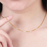 Very Thin, Anti-Tarnish, High Quality, Durable Gold Plated, Gold Plated No-Tarnish No-Fading, Jewelry box chain Gold Plated