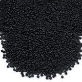 100 grams, Black Seed Beads 2mm (11/0) – 100 Grams Pack | Sale Lot Factory Overstock Glass Seed Beads for Jewelry Making, Embroidery & DIY Crafts