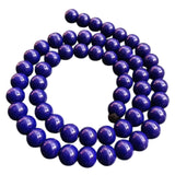 Green, 2 STRANDS/LINES 8MM IMITATION JADE GLASS ROUND BEAD STRANDS