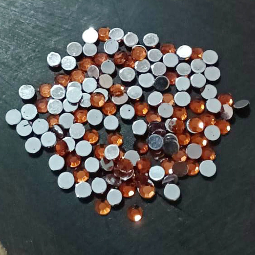 500 Pcs pack Round Acrylic stone for adornment Size mentioned on image