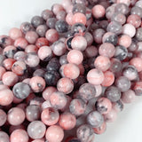 PINK ZEBRA JASPER' 1 STRING/LINE PACK OF 8 MM 45-46 BEADS APPROX