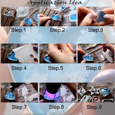 Set of 10 Pcs Pkg. Hollow Open Bezel Charms Frames for making resin Pendants and earring