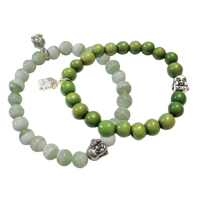 BUY COMBO OR INDIVIDUAL PURPLE AND WHITE FASHION BRACELETS, EASY TO FIT IN HAND