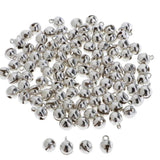 200/pcs Pkg. tiny,6mm Jingle bells Nickle Silver Small Jingle bells Tiny Mini Bells Beads For Christmas decoration Bell End Charms