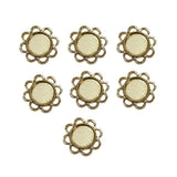 20 PCS SMALL BEZEL FRAME CHARMS FOR JEWELRY MAKING IN SIZE ABOUT 15MM Antique Gold