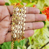 1 Meter Plated Gold Chain Heart  Chains Necklace Loose Diy Jewelry Making Findings