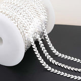 1 Meter Silver Plated  Chain Arrow Aircraft Leaf Chains Necklace Diy Jewelry Making Findings Wholesale Bulk