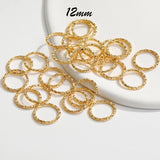 40 PIECES PACK' 12 MM APPROX' THICK OPEN HARD JUMP RINGS/CIRCULAR LINKS USED IN MAKING DIY JEWELLERY ACCESORY