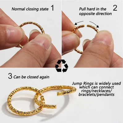 20 PIECES PACK' 12 MM APPROX' THICK OPEN HARD JUMP RINGS/CIRCULAR LINKS USED IN MAKING DIY JEWELLERY ACCESORY