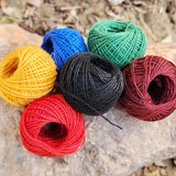 6 colors combo Cotton threads for crafts and jewelry making