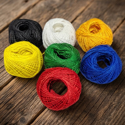 0.5 mm Cotton Cord Thread – 7 Color Combo Pack for Jewelry Making, Macrame, Crafts & DIY Projects
