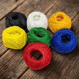 0.5 mm Cotton Cord Thread – 7 Color Combo Pack for Jewelry Making, Macrame, Crafts & DIY Projects