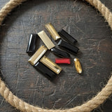 10pcs pkg. random mix crystal stone (without hole) long shape