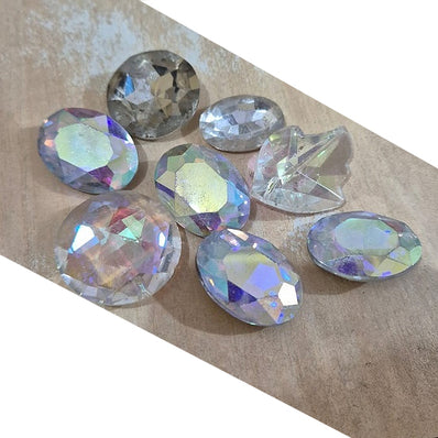 10pcs large size crystal diamond stone (without hole)