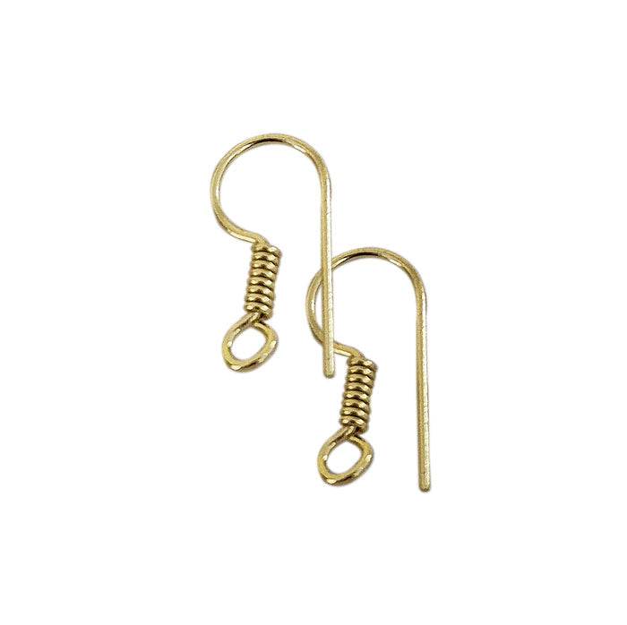 20pcs (10 pairs) Brass Ear Hooks – Durable Findings for DIY Jewelry Making, size approx 17mm