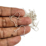 50 Pairs Earring hook wire silver SALE lot