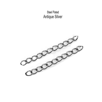 20pcs/lot about 2 inches, extension connector chain, Extended Extension Tail Chain For DIY Bracelet Necklace Jewelry Making Findings