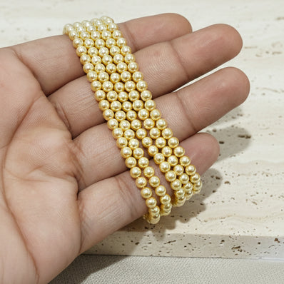 1 LINE PACK' SWAROSKI GLASS PEARLS 4 MM