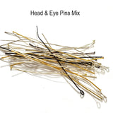 100 Grams Pkg. Mix head and eye pins on sale