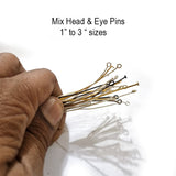 100 Grams Pkg. Mix head and eye pins on sale