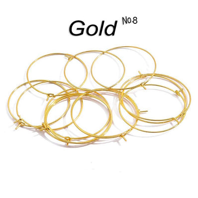 20 Pairs (40 Pcs) Large Size approx 55-60mm Gold Color Hoops Earrings Big Circle Ear Hoops Earrings Wires For DIY Jewelry Making Supplies