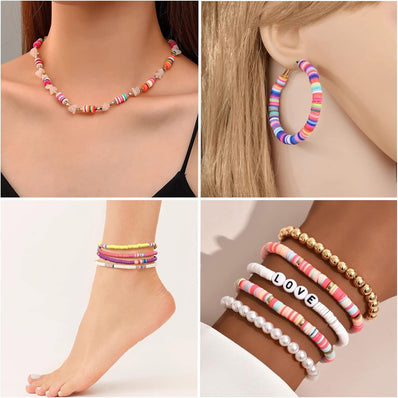 2000 PIECES PACK' 6 MM APPROX HOT PINK COLOR FIMO POLYMER BEADS