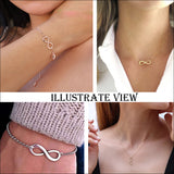 10 Pcs Antique Silver Infinity Symbol DIY Bracelet Necklace Anklets Connectors Charms Pendants