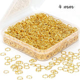 2000 Pcs, 4mm small size, Open Jump Ring Gold, Sold Per Pack