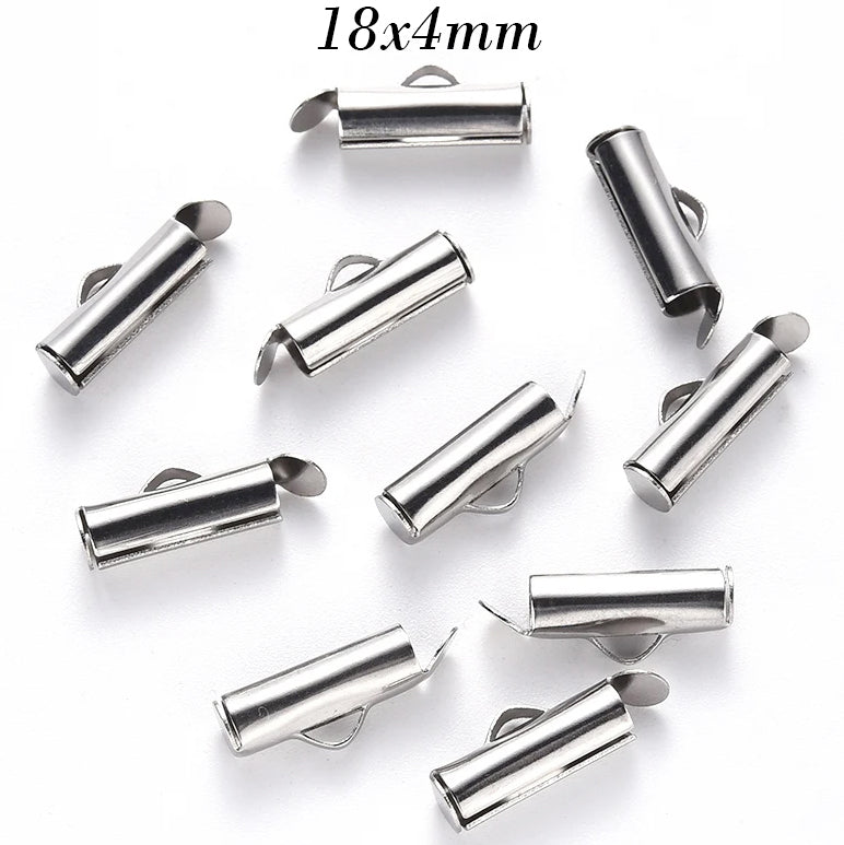 Jewelry Making Clasps Metal Connector Slide on Tube Findings Loom