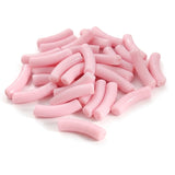 Pastel Pink Acrylic Arc Pipe Beads – 32x7 mm, 20 Pieces Loose Pack