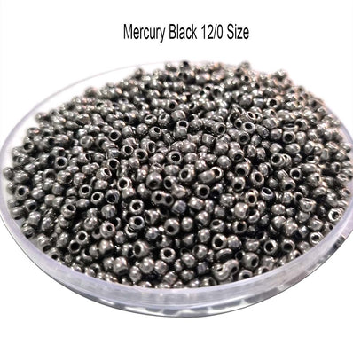 Round Seed Beads, Glass, Size 6/0, Choose Color (Approx. 1 LB , 500 Grams)
